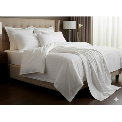 Çift kişilik Otel çarşafı 280x300cm 83 tel çizgili kumaş